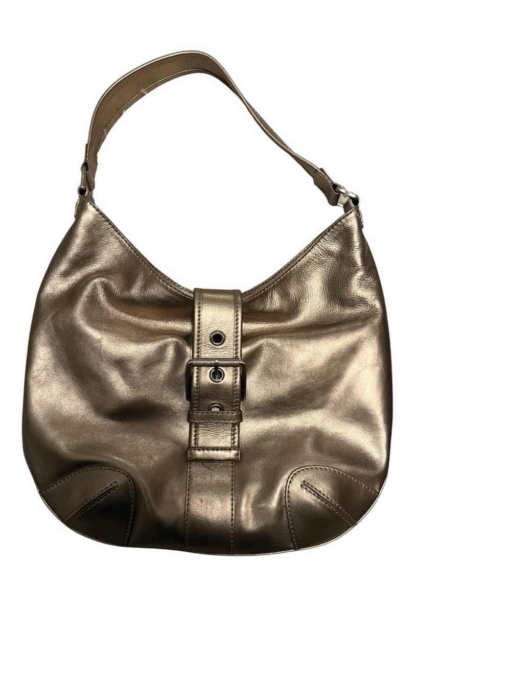 Metallic Michael Kors Leather Gold Shoulder Bag